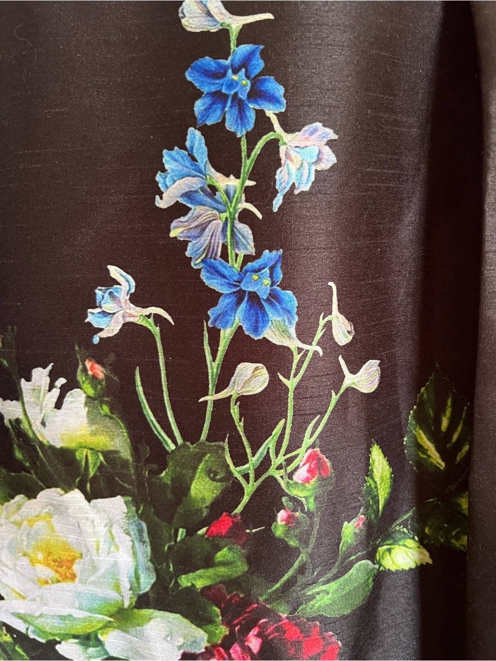 eShakti Black Floral & Butterfly Print Dress - Picture 7 of 11